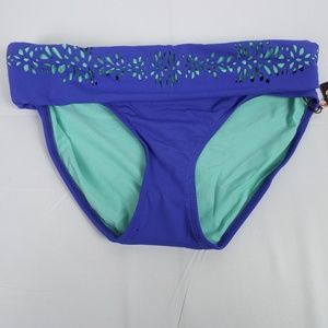 Violet Fold Over bikini bottom